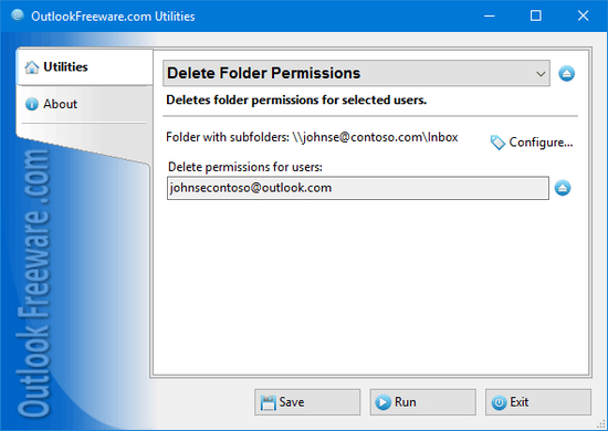 Delete Folder Permissions for Outlook