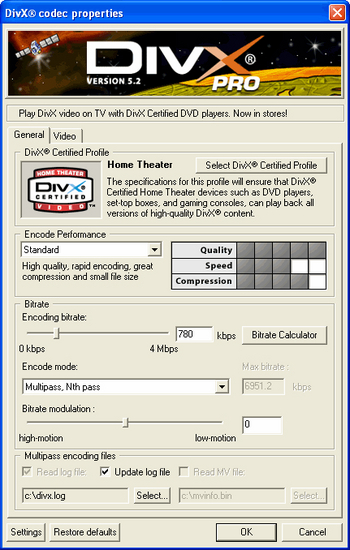 DivX Player with DivX Pro Codec (2K/XP)