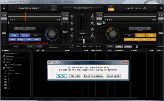 DJ Mixer Express for Windows