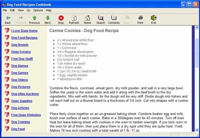 Dog Food Recipes Cookbook