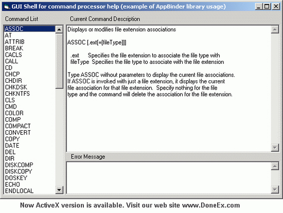 DoneEx AppBinder ActiveX