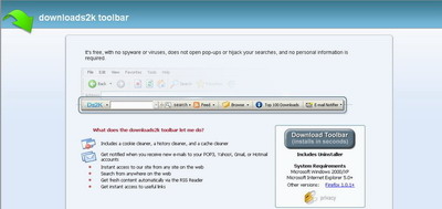 Downloads2k Toolbar