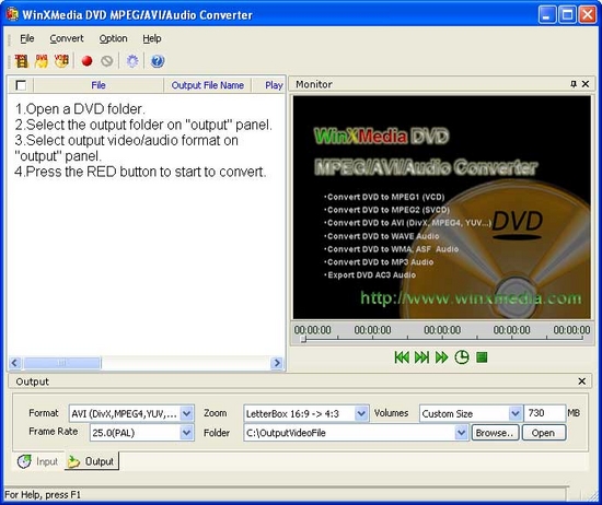 DVD MPEG/AVI/Audio Converter