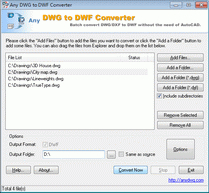 DWG to DWF Converter 2010.5