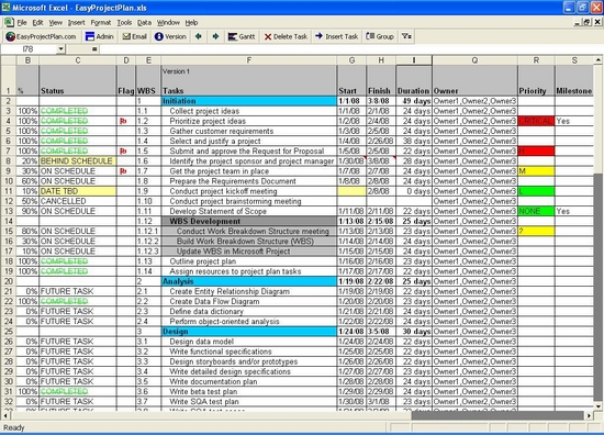 EasyProjectViewer Excel Project Viewer