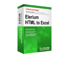 Elerium HTML to Excel .NET