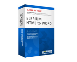 Elerium HTML to Word .NET