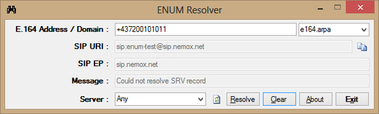 ENUM Resolver