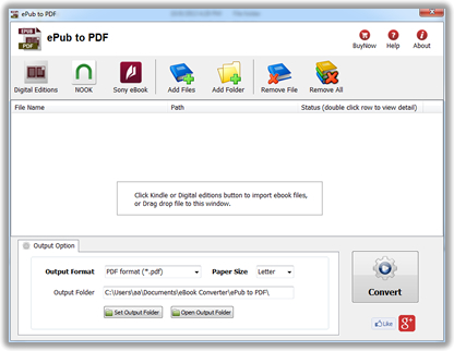 ePub to PDF