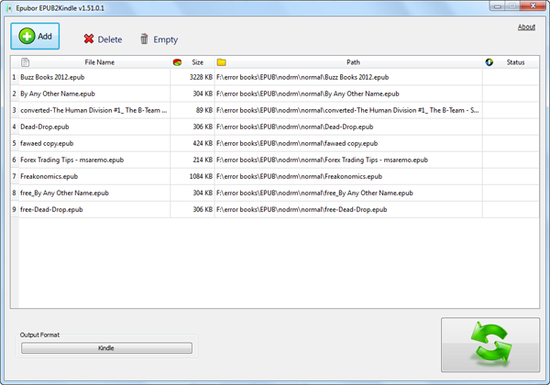 Epubor ePub to Kindle Converter