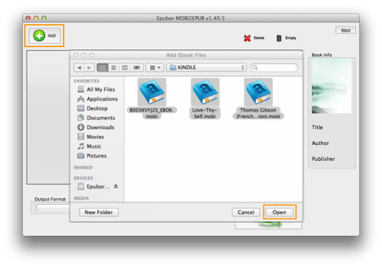 Epubor Mobi to ePub Converter for Mac