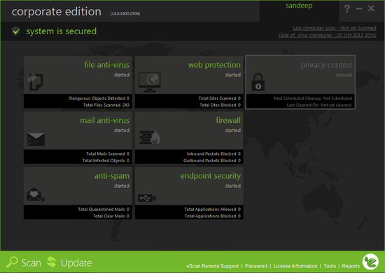 eScan Corporate for Microsoft ISA Server