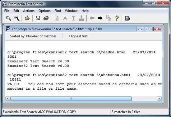 Examine32/Examine64 Text Search
