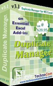 Excel Duplicate Manager