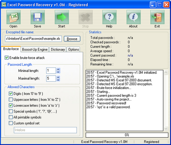 Excel Password Recovery