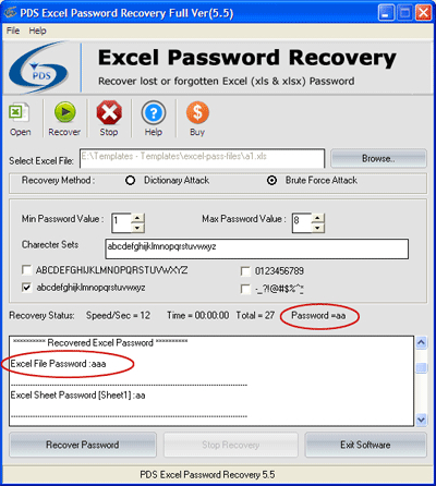 Excel Password Recovery