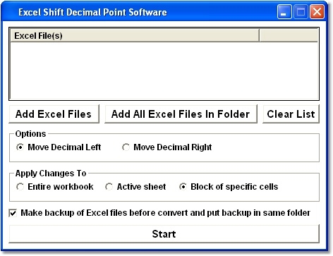 Excel Shift Decimal Point Software