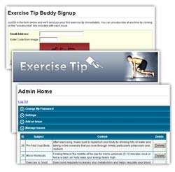 Exercise Tip Email Buddy