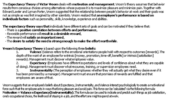 Expectancy Theory (MEGA)