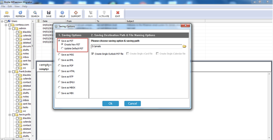 Export MDaemon to PST