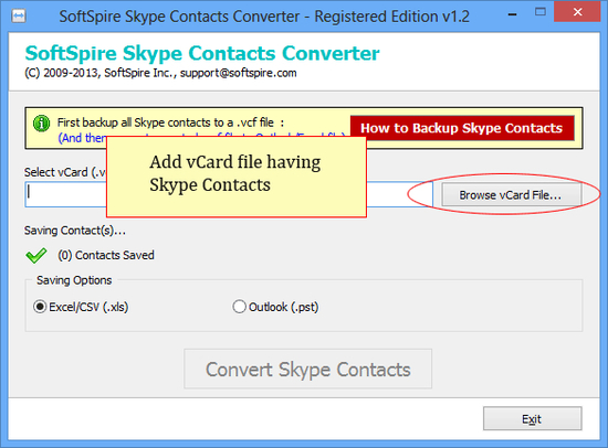 Export Skype Contacts to Outlook