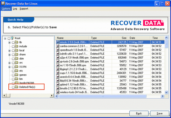 Ext2 File Recovery