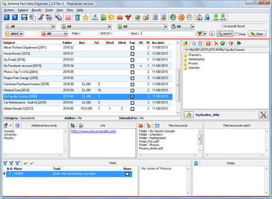 Extreme Fast Data Organizer