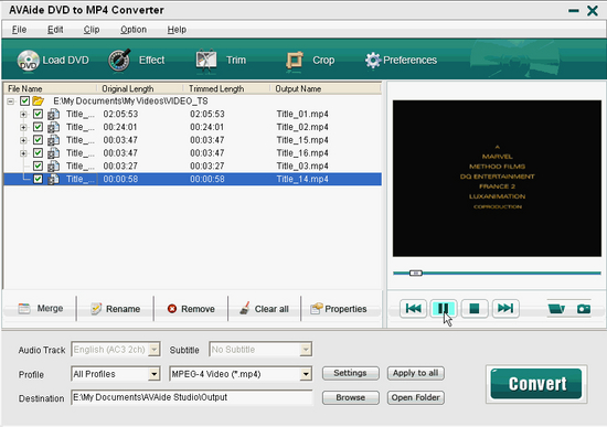 EZuse DVD To MP4 Converter