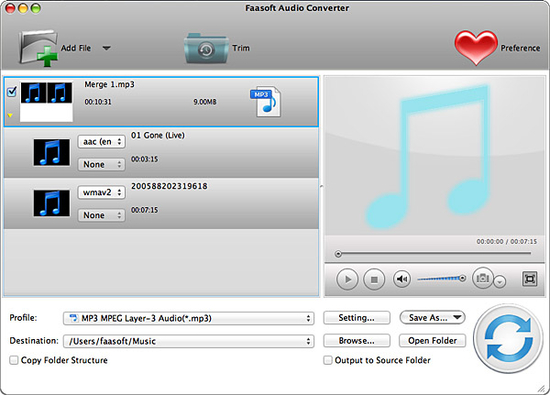 Faasoft Audio Converter for Mac