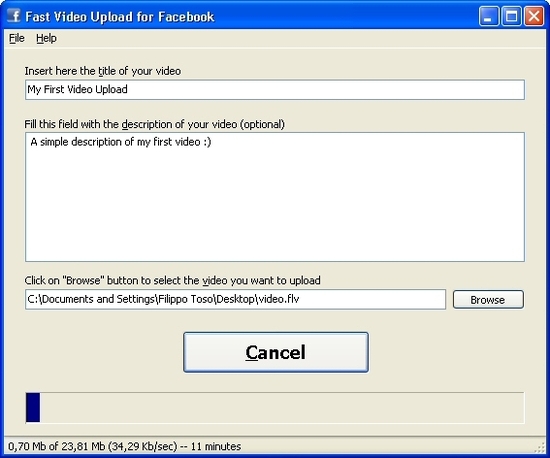 Fast Video Upload for Facebook