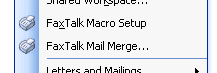 FaxTalk Merge for Microsoft Word 2003/XP