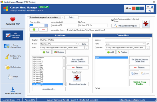 FCorp - Context Menu Manager