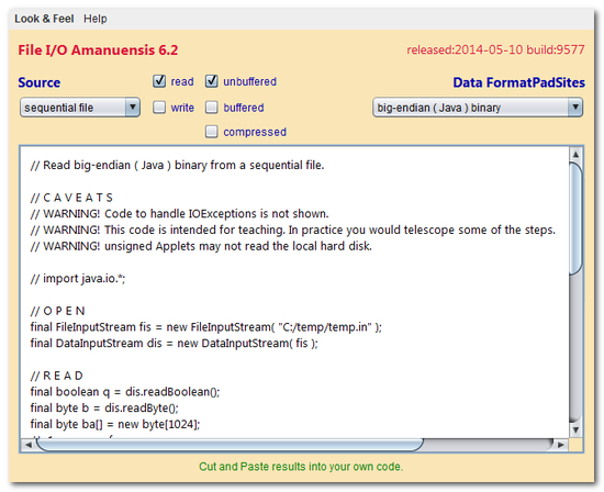 File I/O Amanuensis