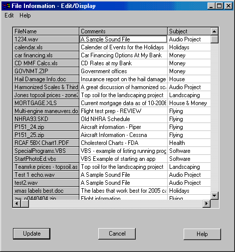 File Information Editor