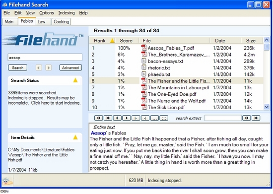 Filehand Search