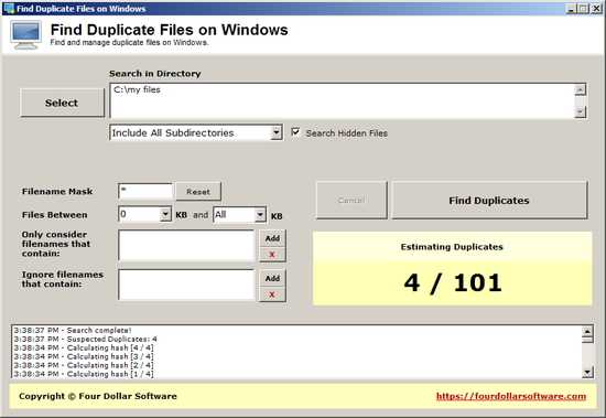 Find Duplicate Files on Windows