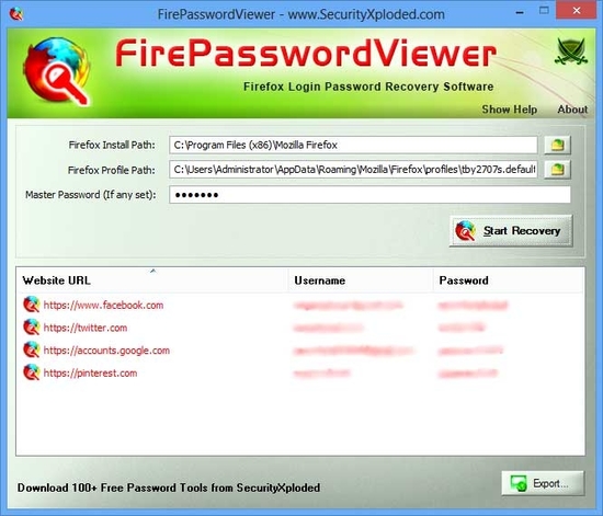 FirePasswordViewer