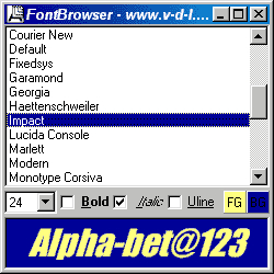 FontBrowser