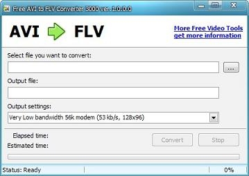 Free AVI to FLV converter 3000