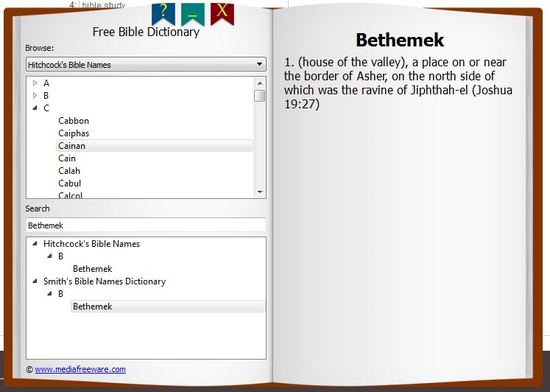 Free Bible Dictionary
