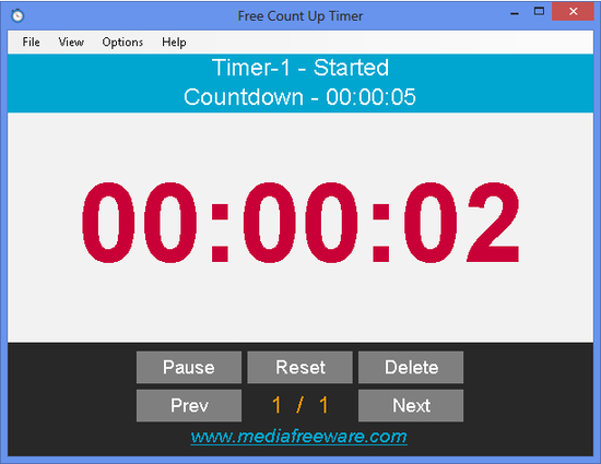 Free Count Up Timer