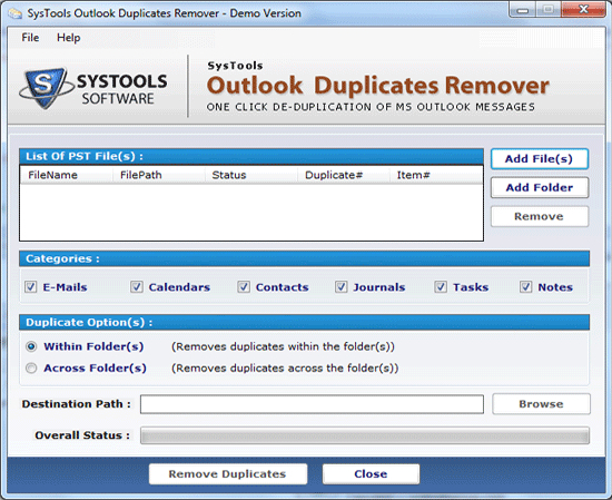 Free Duplicates Remover for Outlook