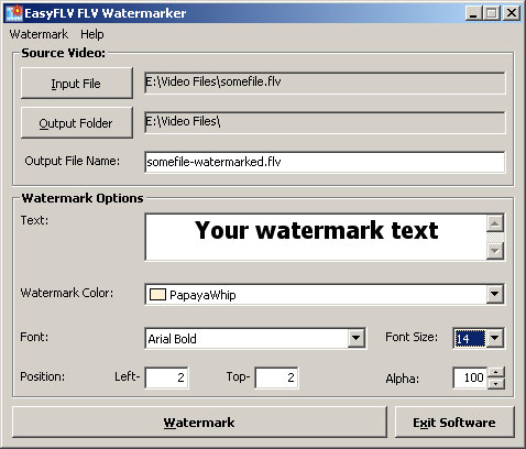 Free FLV Watermarker