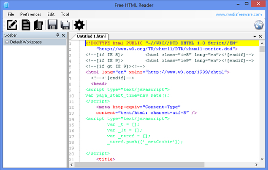 Free HTML Reader