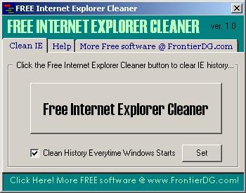 Free Internet Explorer History Cleaner