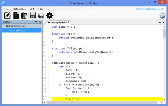 Free JavaScript Editor