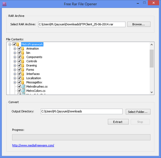 Free RAR File Opener