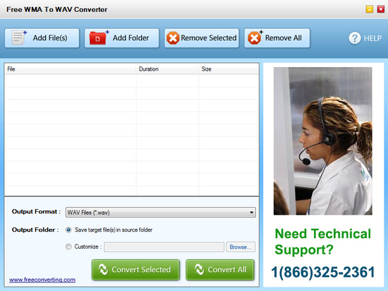 Free WMA to WAV Converter