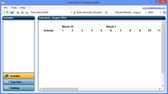 Free Work Schedule Maker