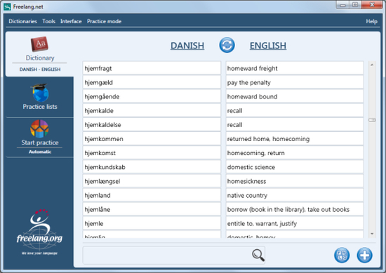 Freelang Dictionary